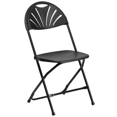 Chairs Black fan back